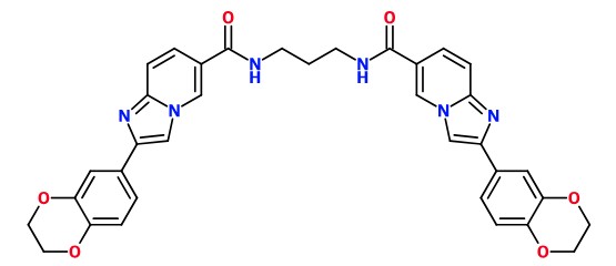 (image for) MC085379 2-(2,3-Dihydro-benzo[1,4]dioxin-6-yl)-imidazo[1,2-a]pyridine-6-carboxylic acid (3-2-(2,3-dihydro-benzo[1,4]dioxin-6-yl)-imidazo[1,2-a]pyridine-6-carbonylamino-propyl)-amide